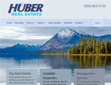 Tablet Screenshot of huberrealestate.com